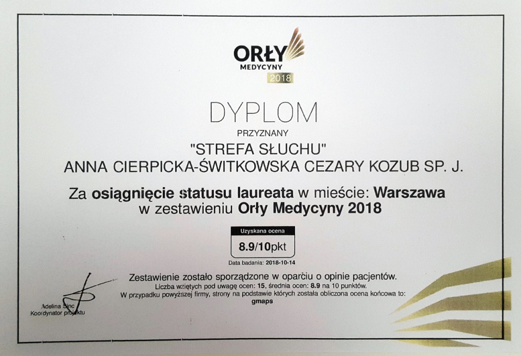 Strefa Słuchu orły medycyny 2018